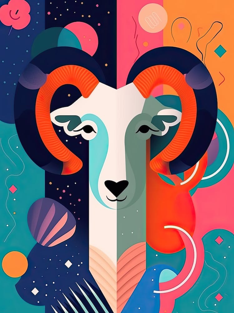 Aries Illustration Zodiac Star Sign 2