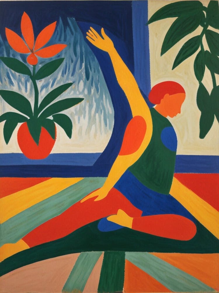 Woman In Yoga Pose