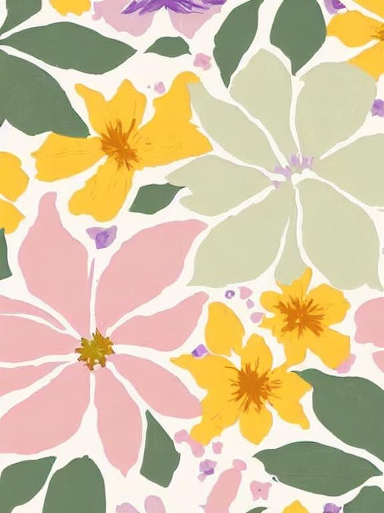 Lilac Pastel Floral 3 Flower
