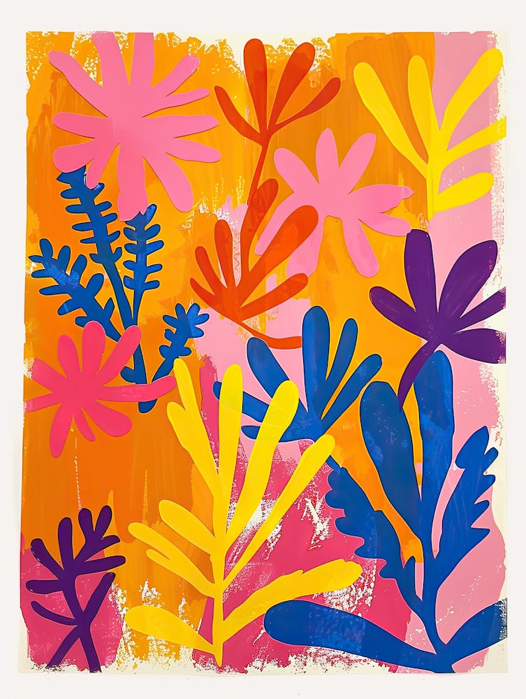 Floraison du Coucher de Soleil Style Matisse