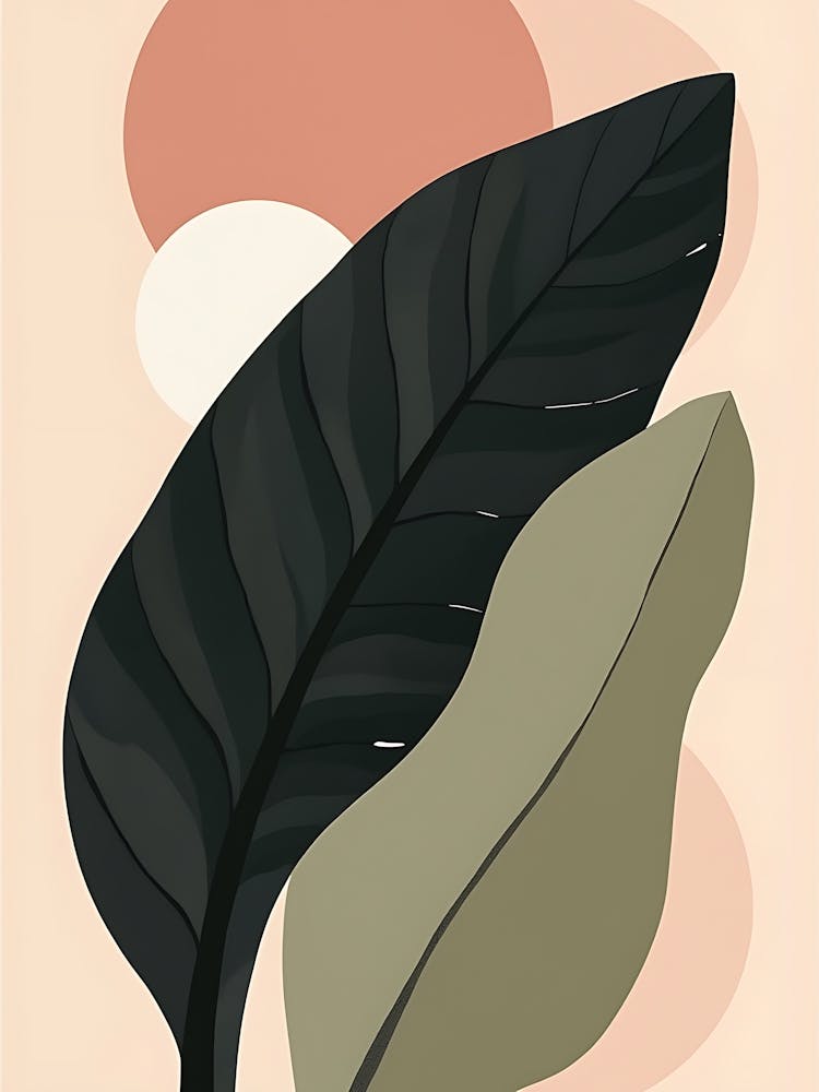 Botanical Serenity in Soft Pastel Layers