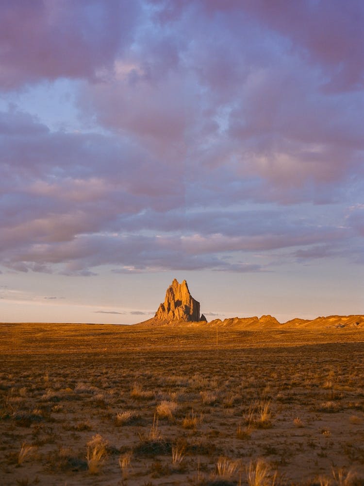 Shiprock Sunset II on Film