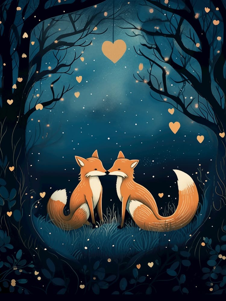 Foxes In The Forest
