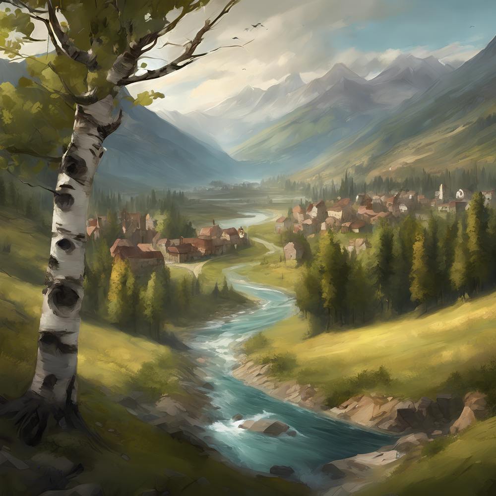 Village In The Mountains 1