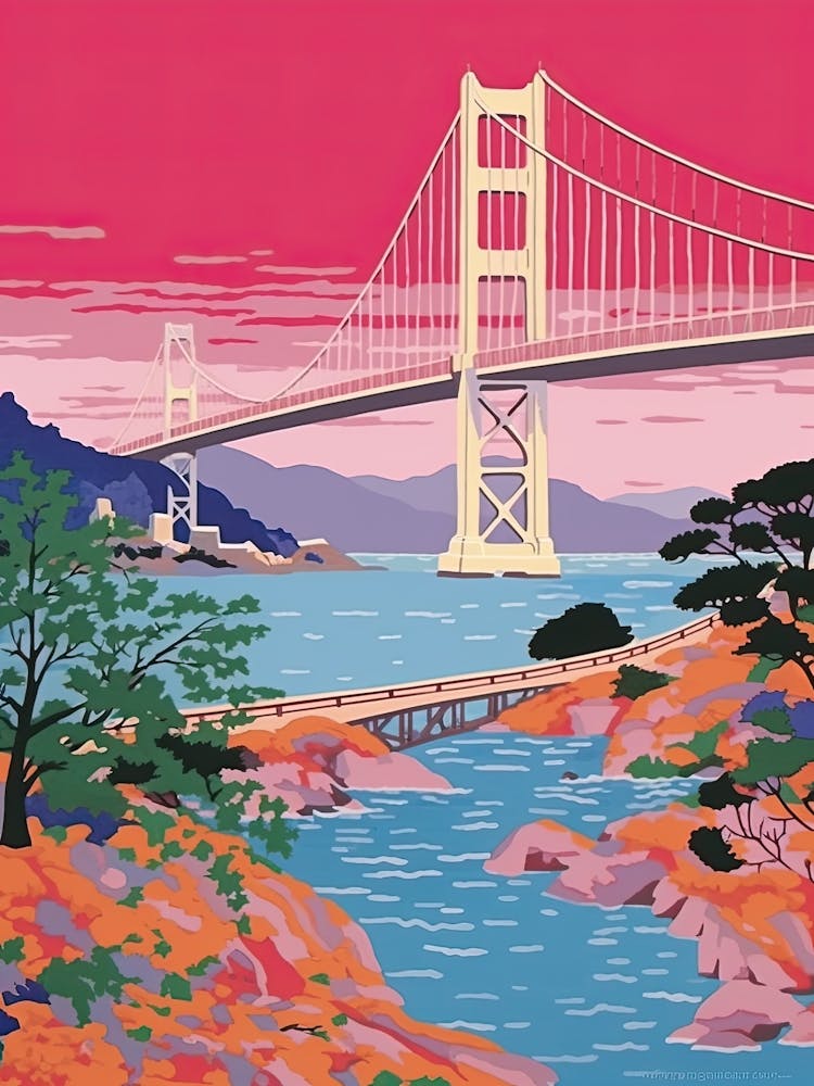 Tsing Ma Bridge, Hong Kong, Colourful 2