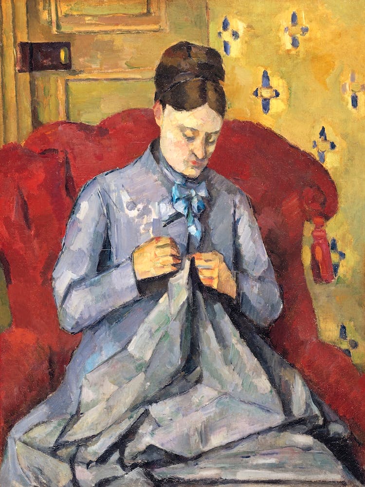 Artist S Wife (1877), Paul Cézanne)