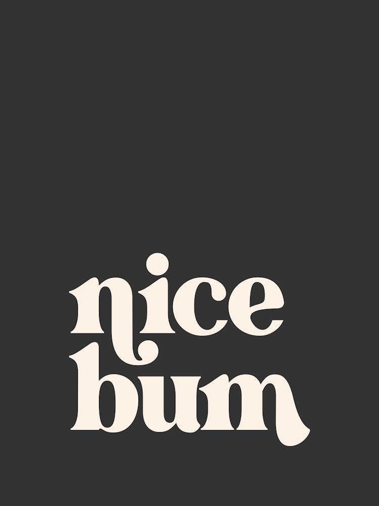 Nice Bum - Black Bathroom