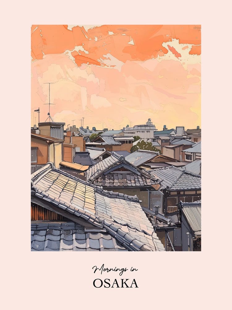 Mornings In Osaka Rooftops Morning Skyline 1