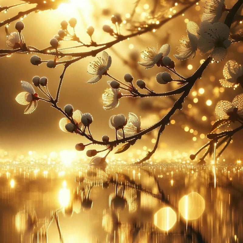 Golden Cherry Blossoms