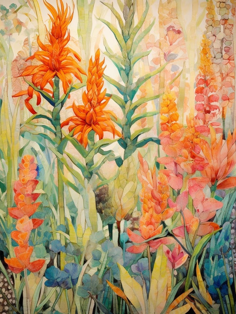 Tropical Plant Painting Aloe Vera 1
