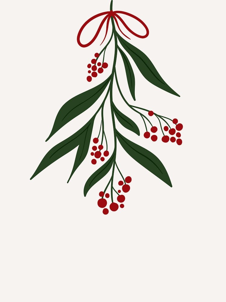 Mistletoe Christmas Poster