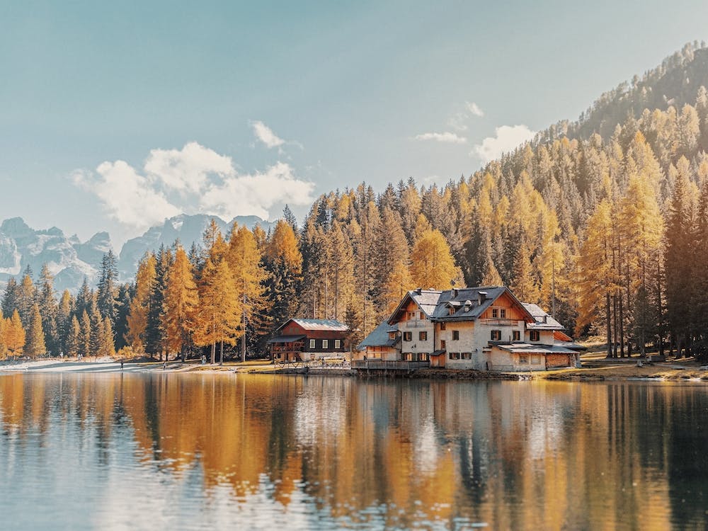 Home On Autumn Lake
