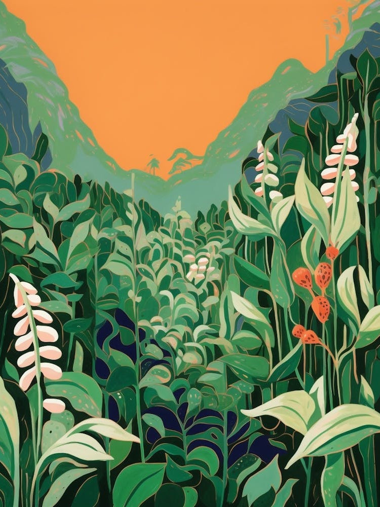 Boho Wildflower Painting Solomons Seal 2