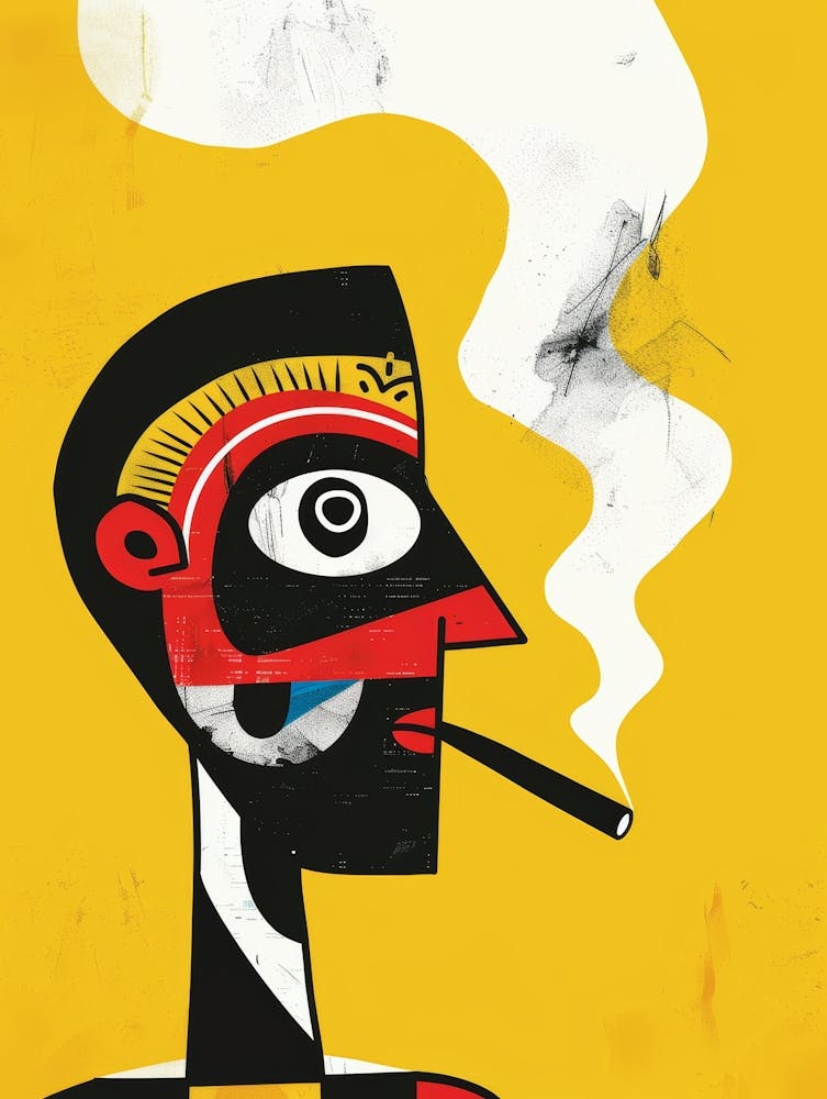 Man Smoking A Cigarette 2