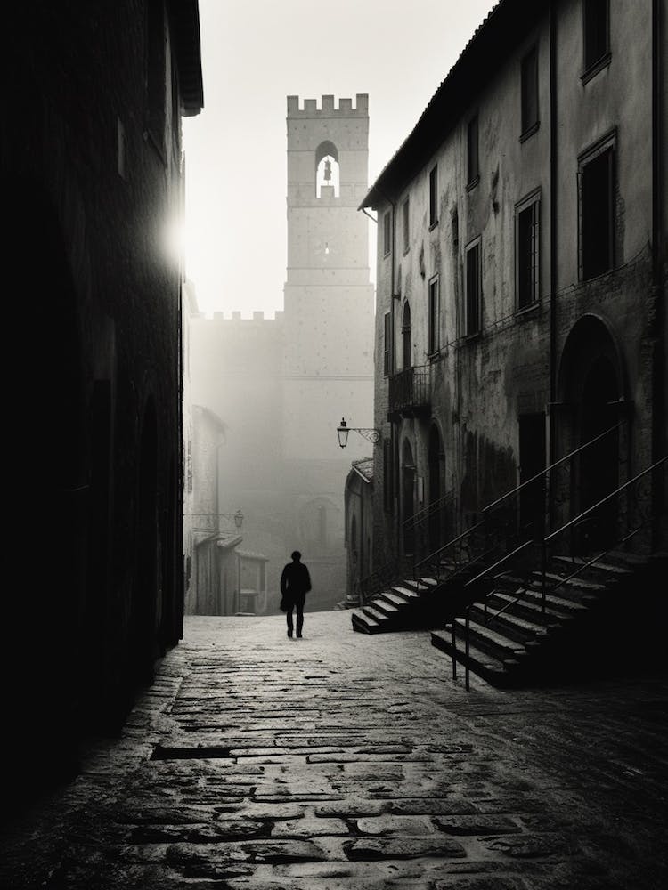 Orvieto, Italy,  Black And White Analogue Photography  1