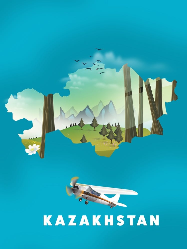 Kazakhstan Travel map