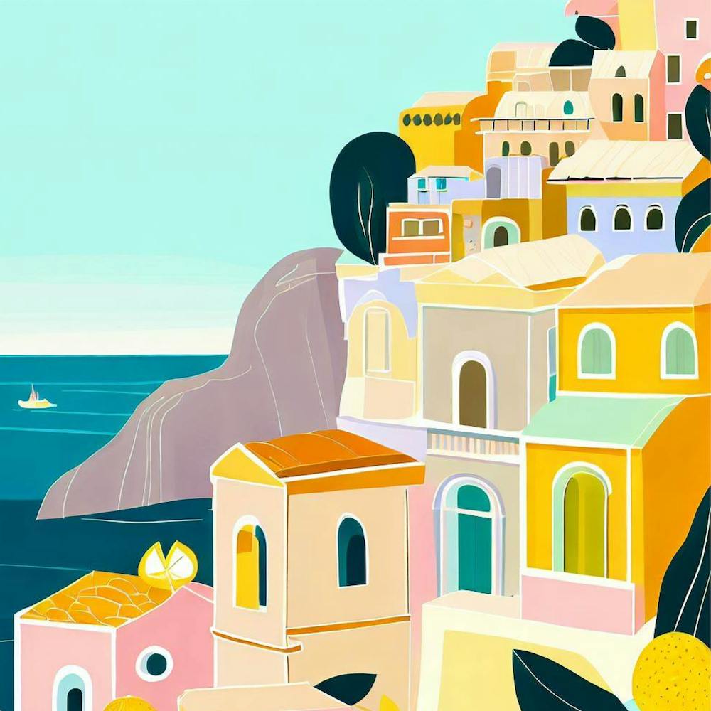 Italian coast town