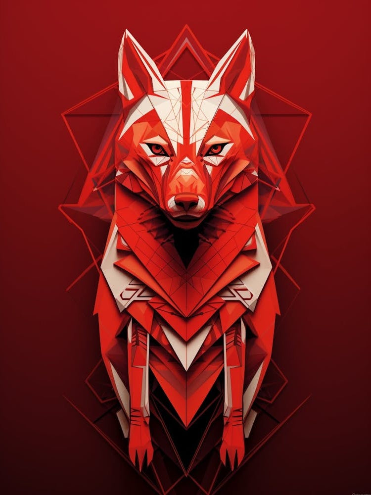Geometric Abstract Animal Illustration 3