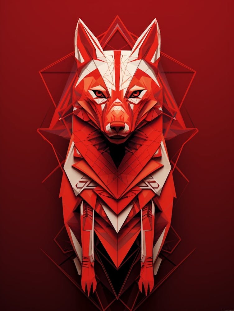 Geometric Abstract Animal Illustration 3