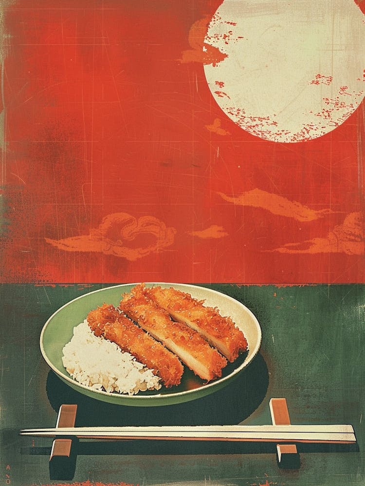Katsu Curry Japanese Cuisine Mid Century Modern