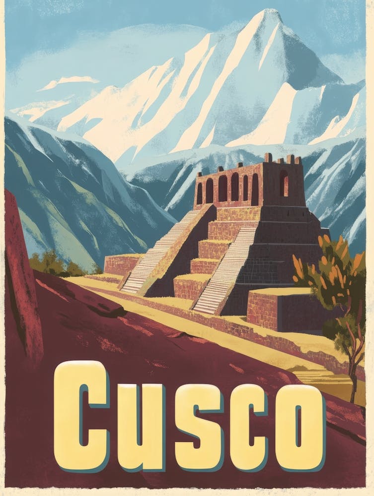 Aihrgdesign A Vintage Travel Poster Of Cusco Featuring The Ic 770ced8d B301 4acd B64f 92cb35ae5b7d 3