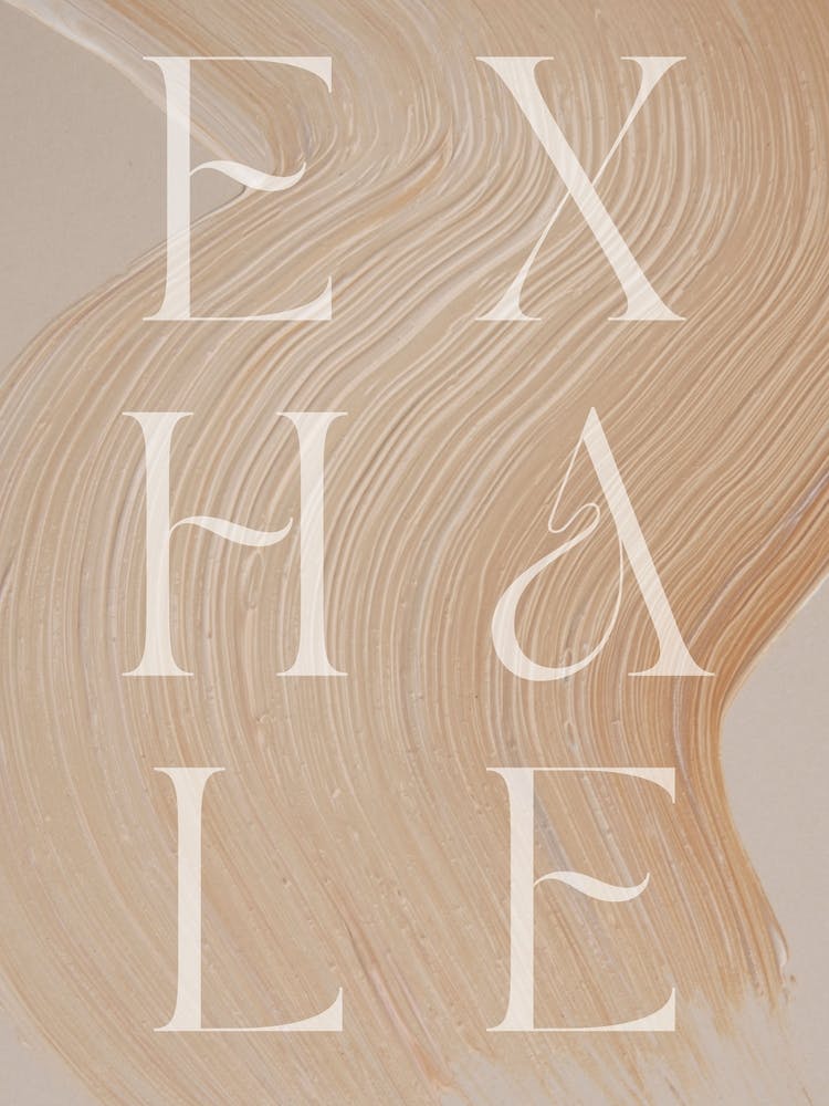 EXHALE - person, yoga, namaste, silhouette, self love, minimalistic, pastel, boho, spirituality, yoga pose, yogi, mural, illustration, fine art, mindfulness