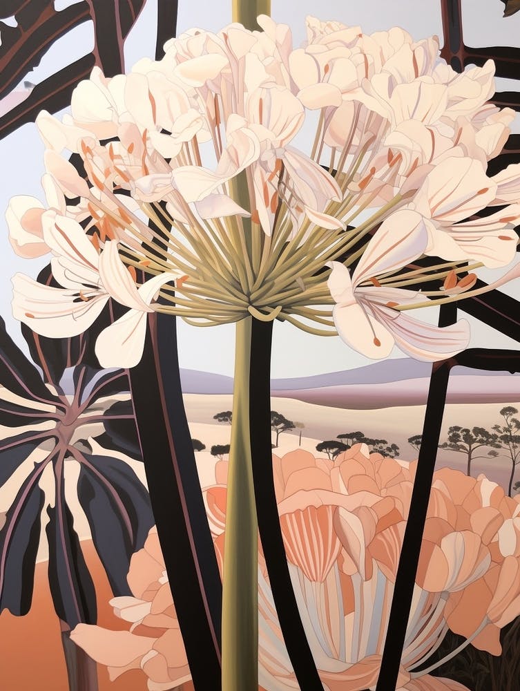 Blumenillustration Agapanthus 4