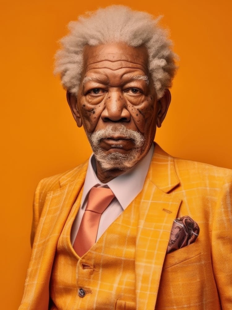 Morgan Freeman Fashion Art