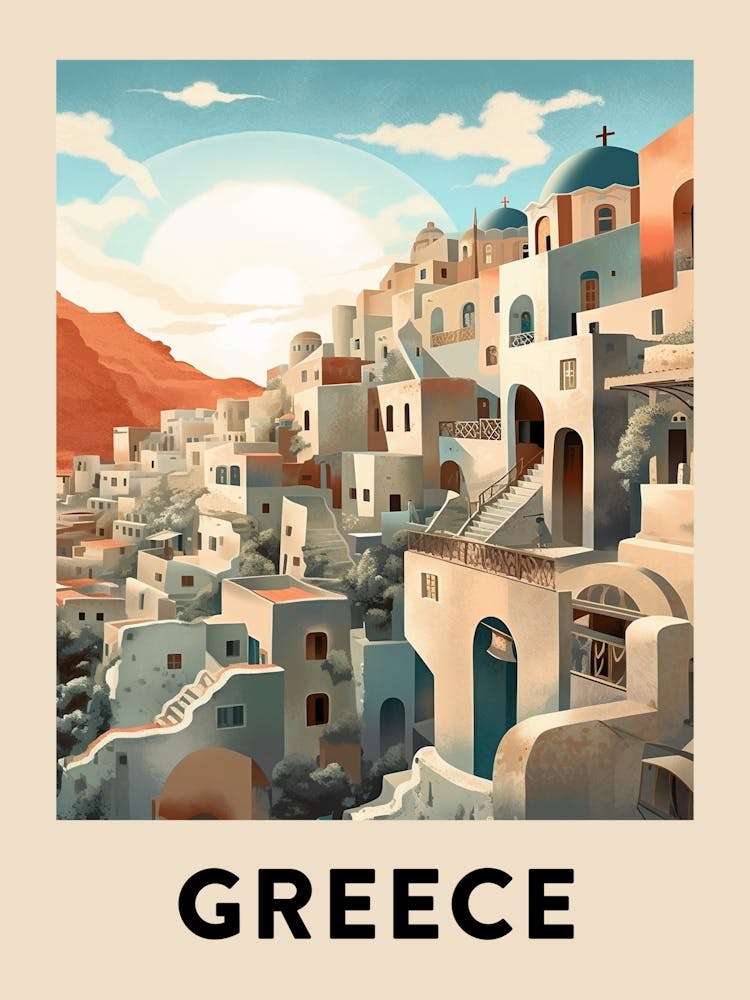Vintage Travel Poster Greece 9