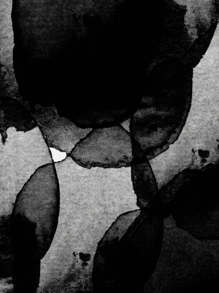 Black And White Abstract Painting 1