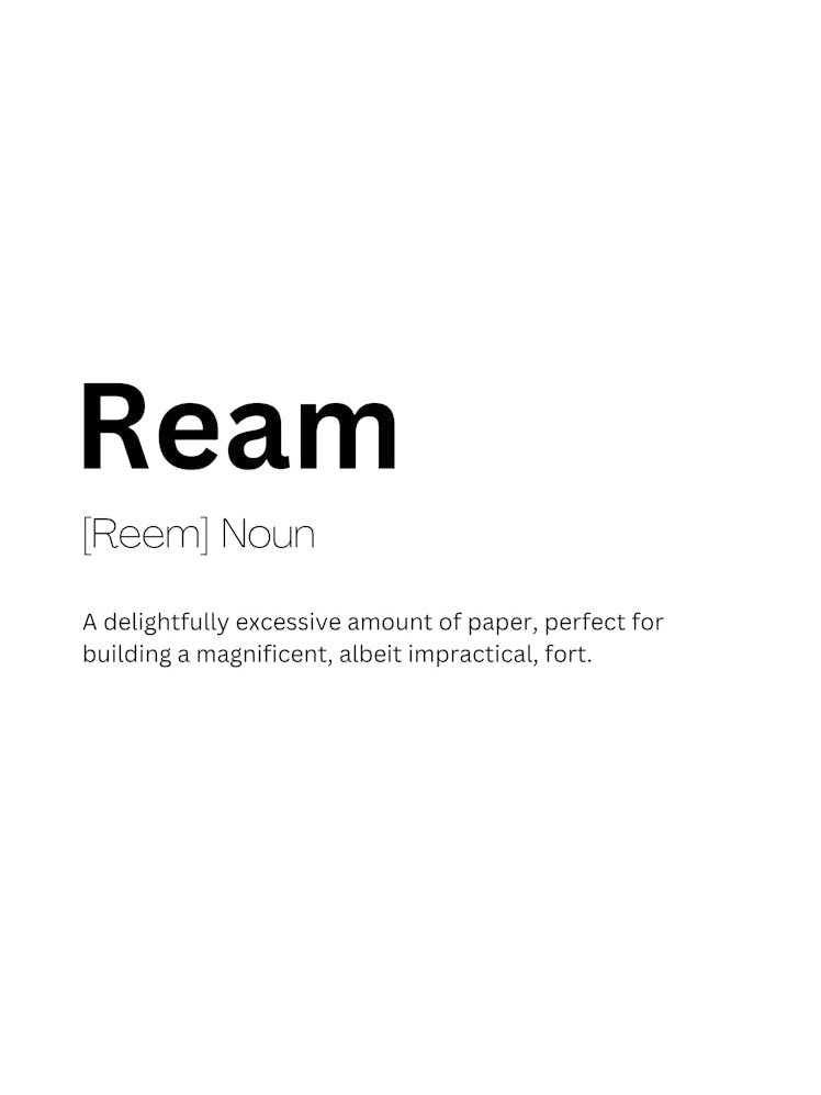 Ream Definition Meaning