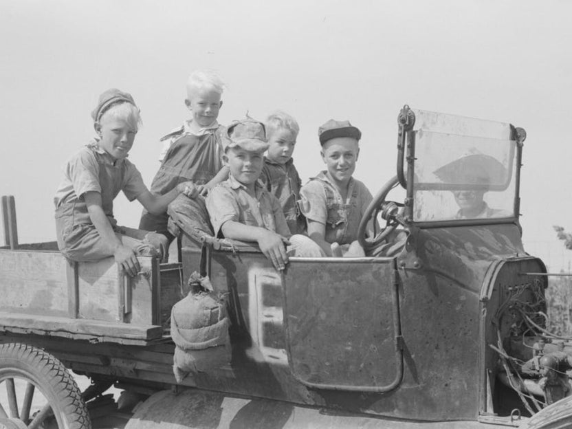 Untitled Photo, Possibly Related To Farm Children, Sheridan County, Kansas By Russell Lee
