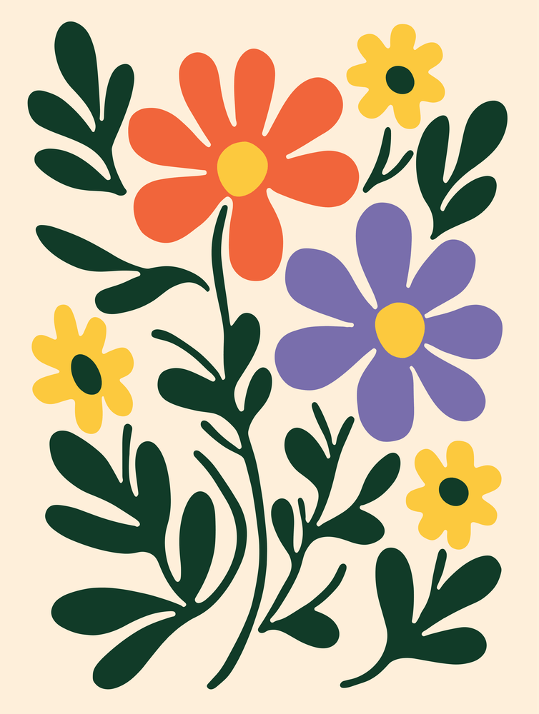 Flowers On A White Background 3