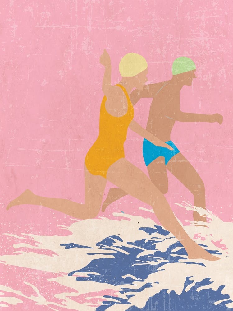 Running Swimmers (Pink)