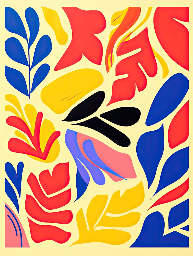 Abstract Leaves, Inspired by Matisse