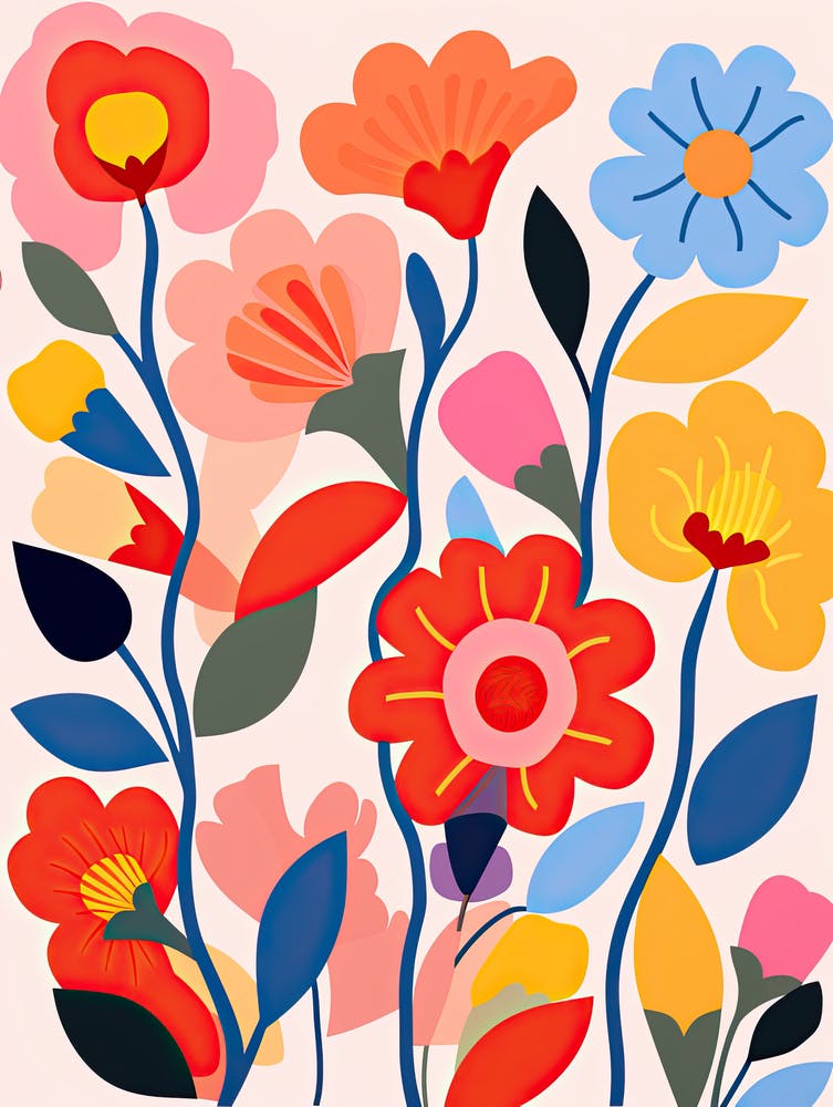 Blumen-Fiesta: Inspiriert von Henri Matisses Palette
