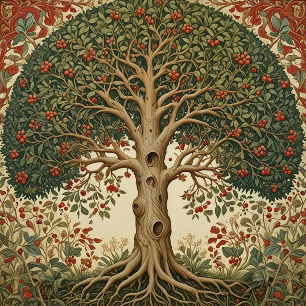 William Morris Floral Pattern Floral Reverie (2)