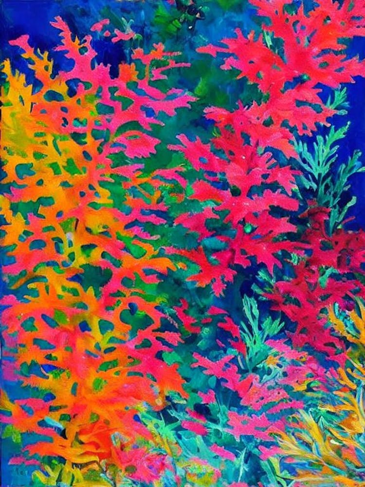 Acropora Vibrant Painting