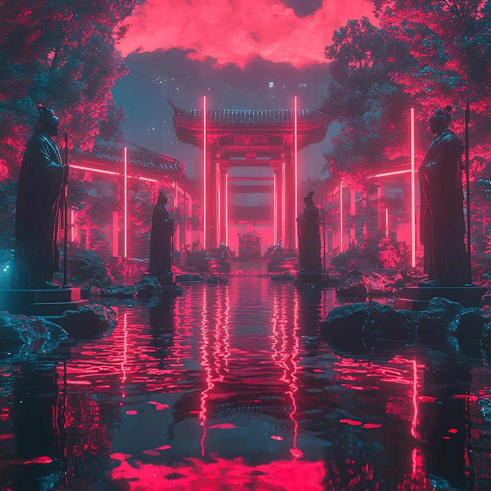 Futuristic Samurai Garden 3