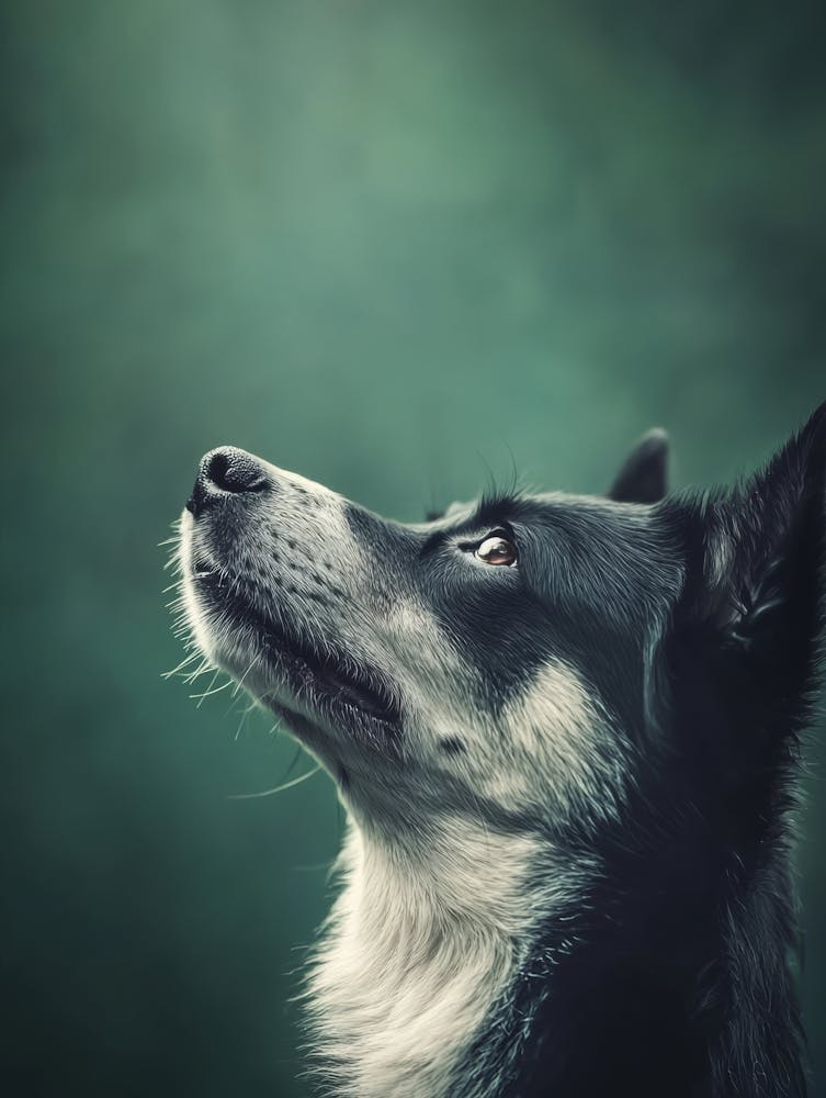 Portrait Of A Dog.Generated AI. Wall 6