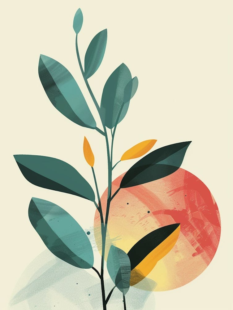 Zz Plant Minimalist Illustration 13