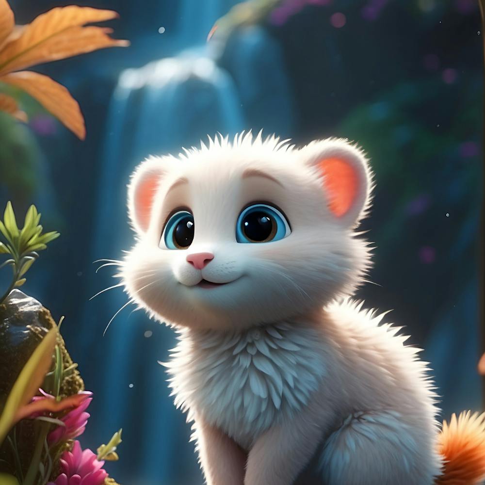 White Cat With Blue Eyes
