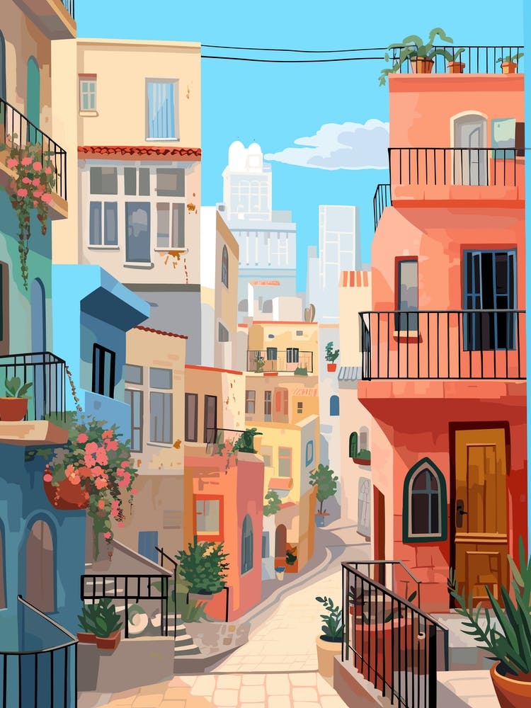 Tel Aviv Israel 8 Illustration