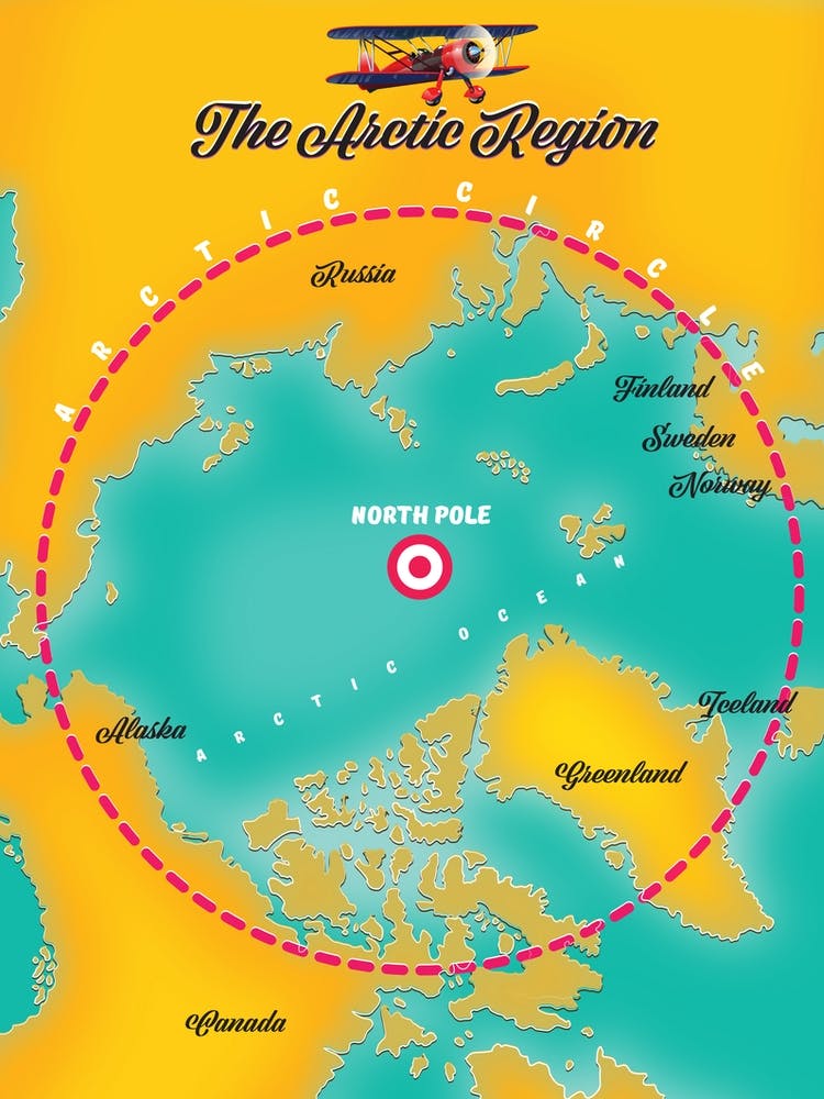 Arctic Region Travel map