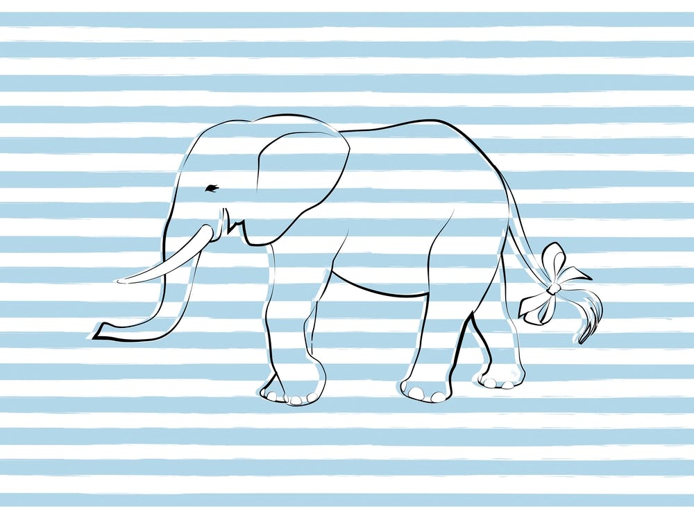 Blue Stripe Elephant