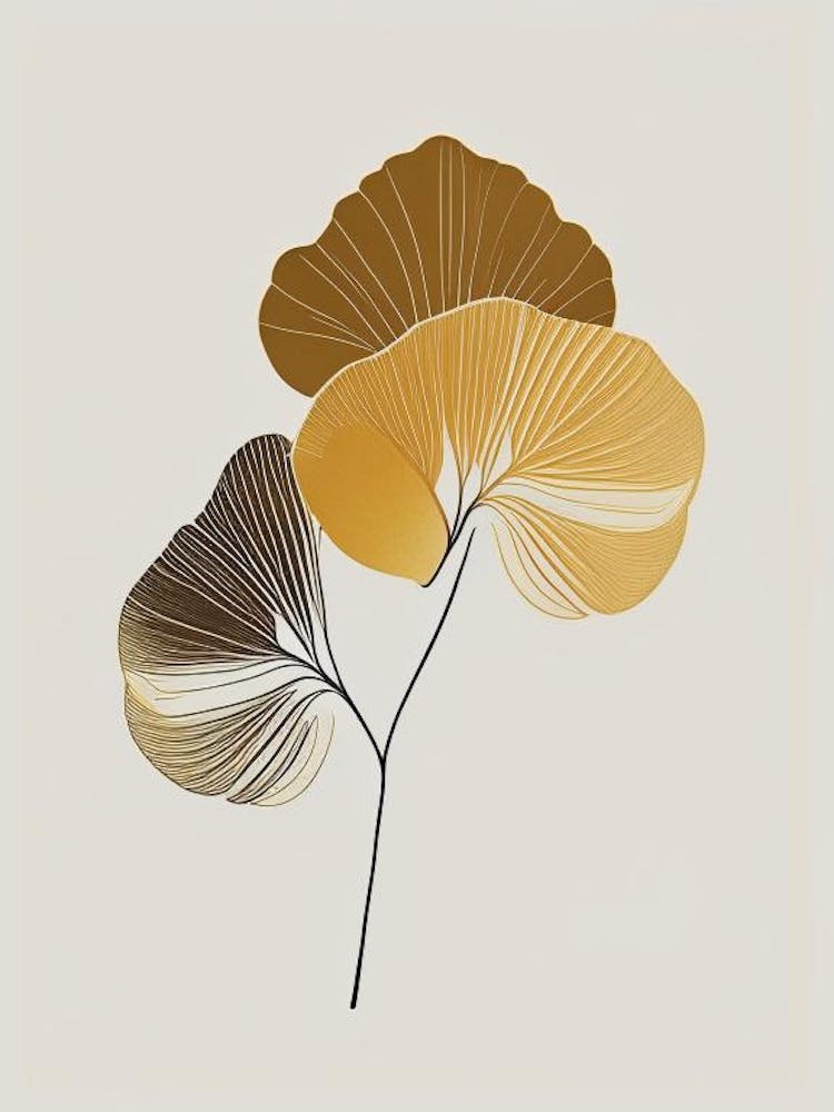 Ginkgo Spices And Herbs Retro Minimal 3