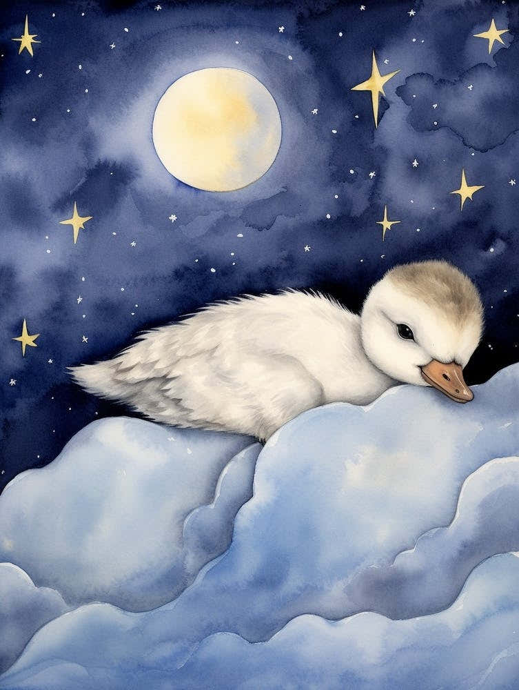 Baby Goose 1 Sleeping In The Clouds