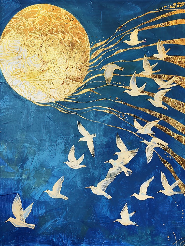 Doves In Flight