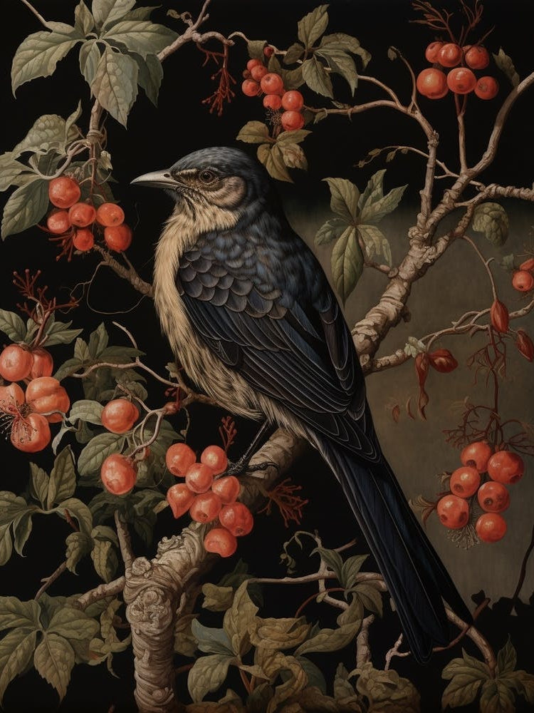 Dark And Moody Botanical Cuckoo 3