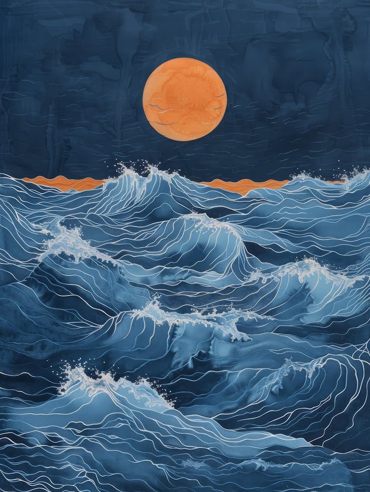 Moonlight Over The Ocean 8